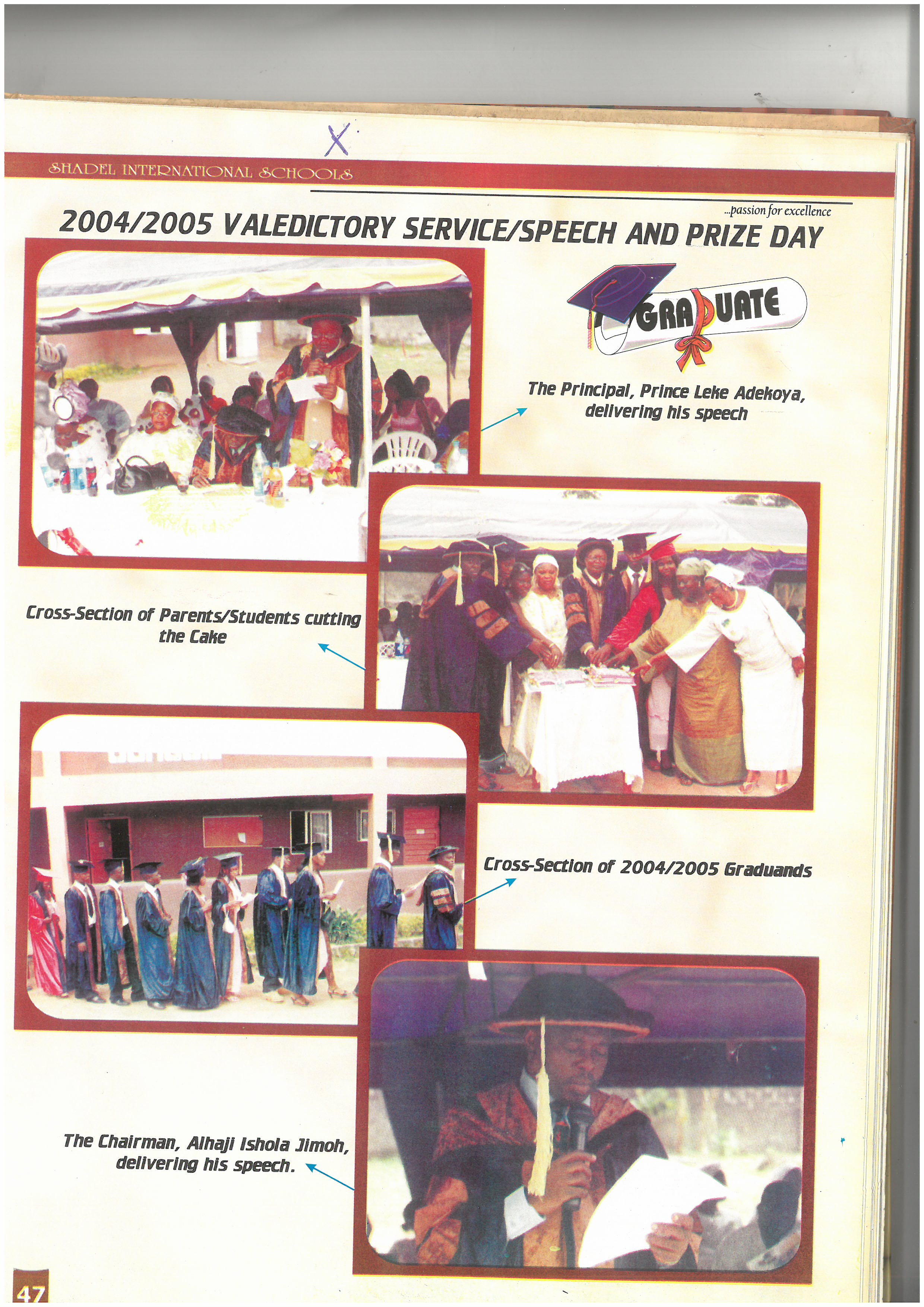 Valedictory Speech & Prize Day 2004/2005