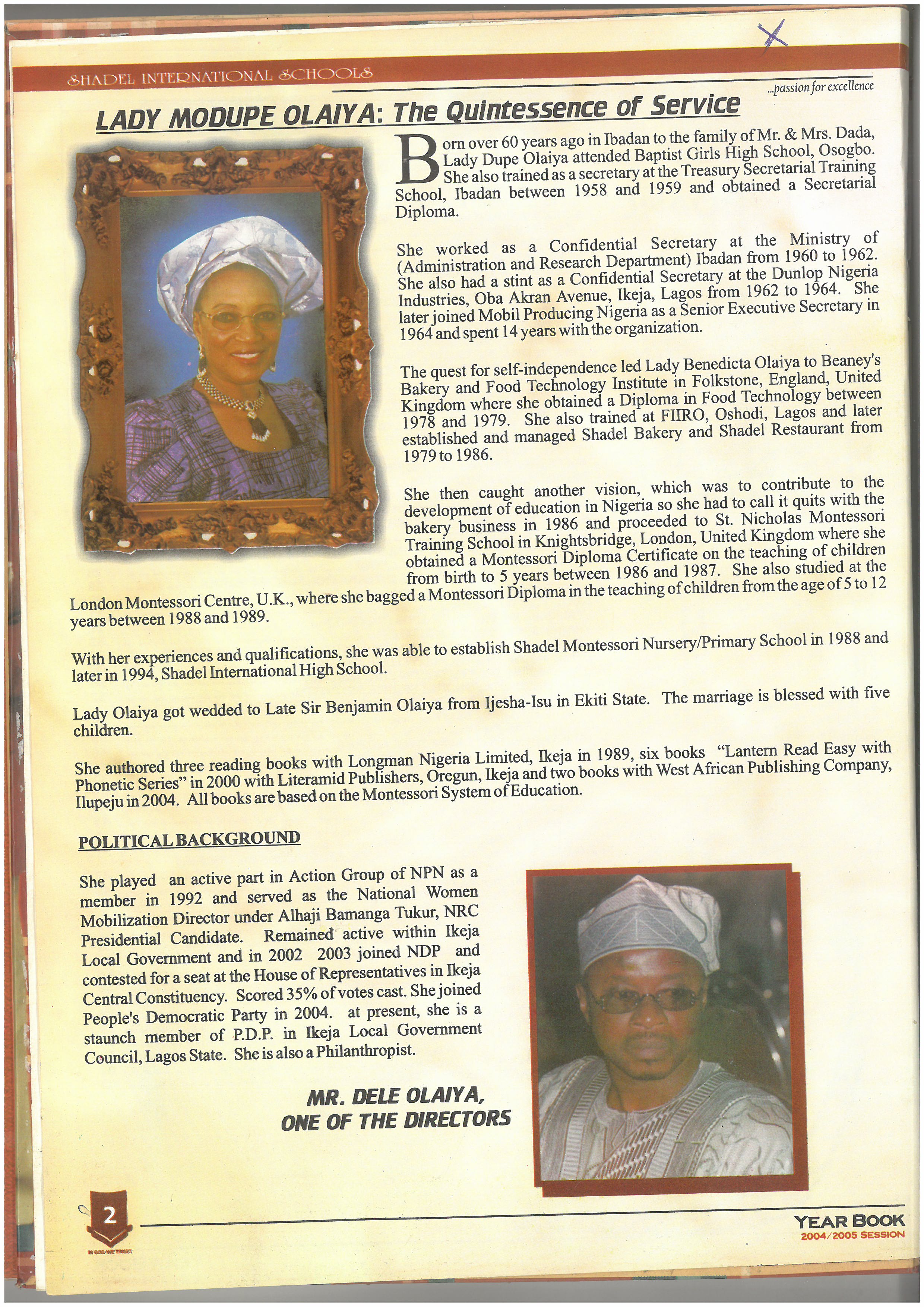 Lady Modupe Olaiya