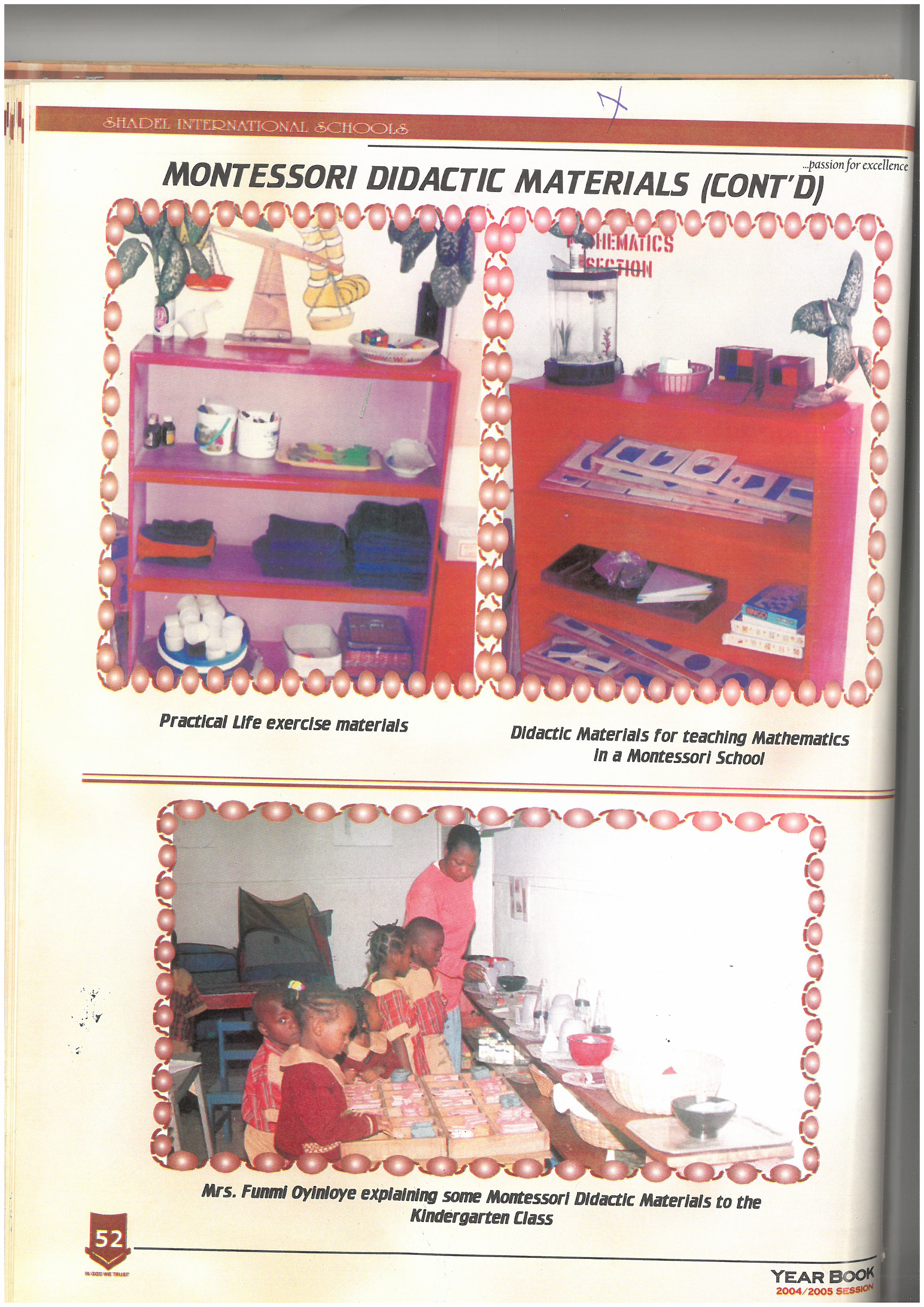 Practical Life exercise materials