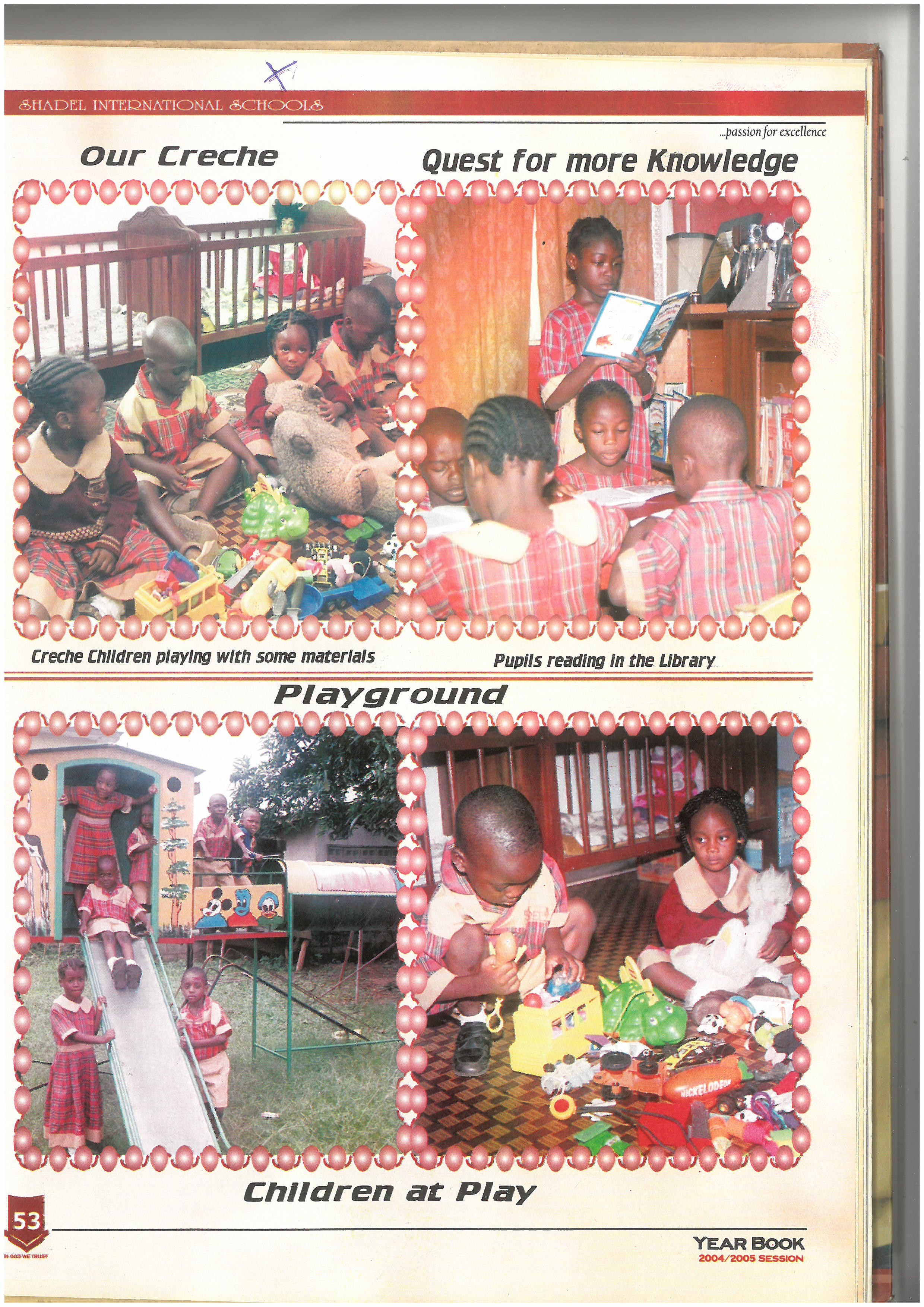 Crèche children at play